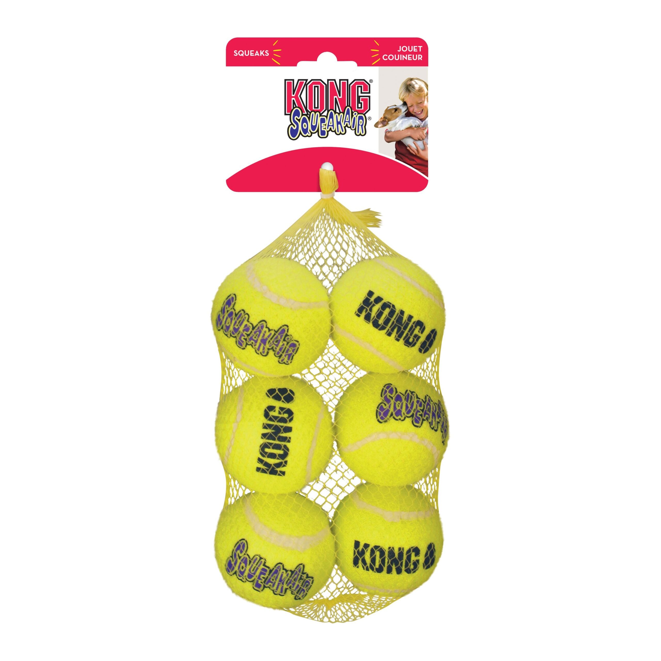 KONG SqueakAir Ball 6-Pack - Image 1