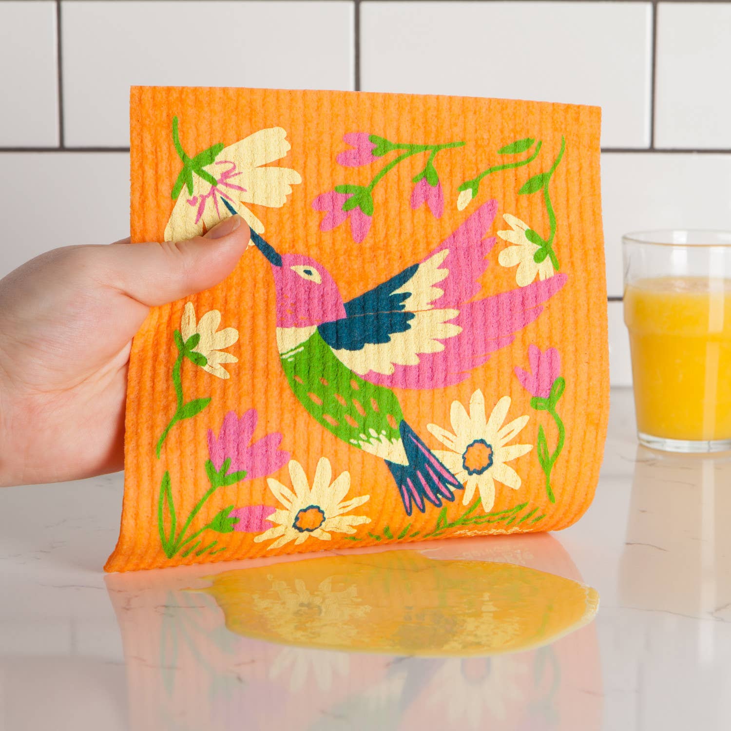 Hummingbird Swedish Dishcloth - Image 3