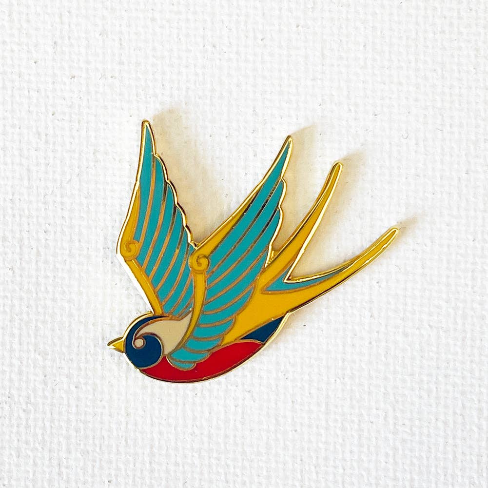 Gold Bird Pin - Image 1