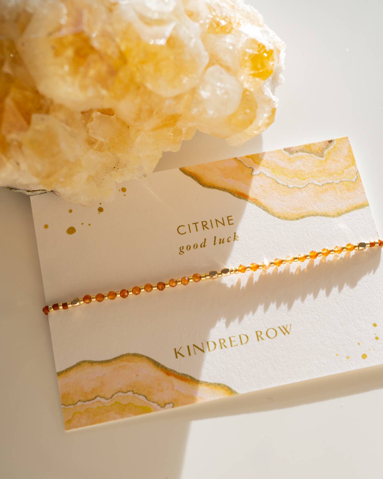 Citrine Healing Gemstone Stacking Bracelet - Image 3