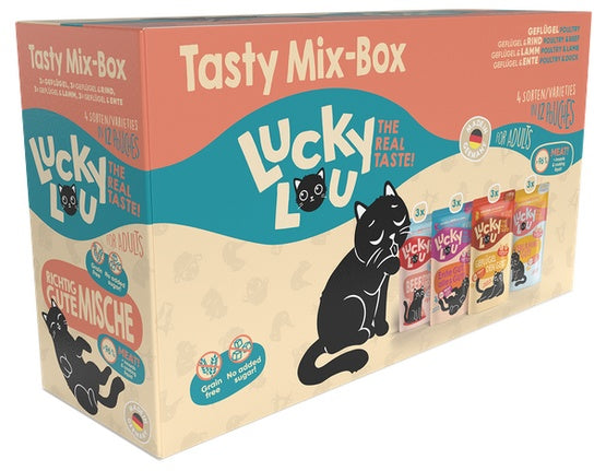 Lucky Lou Lifestage Adult Tasty Mix-Box saszetki 12x125g - Image 1