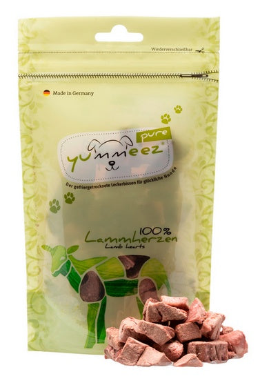 Yummeez Pure serca jagnięce 35 g - 100% liofilizowane mięso bez dodatków - Image 1
