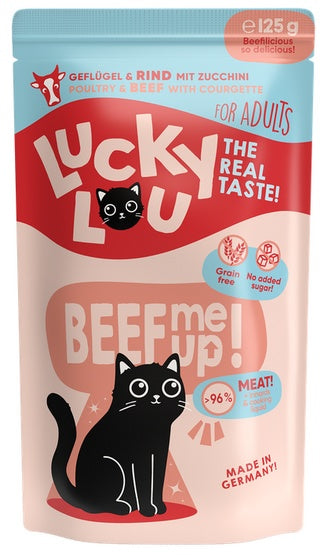 Lucky Lou Lifestage Adult Drób i wołowina saszetka 125g - Image 2