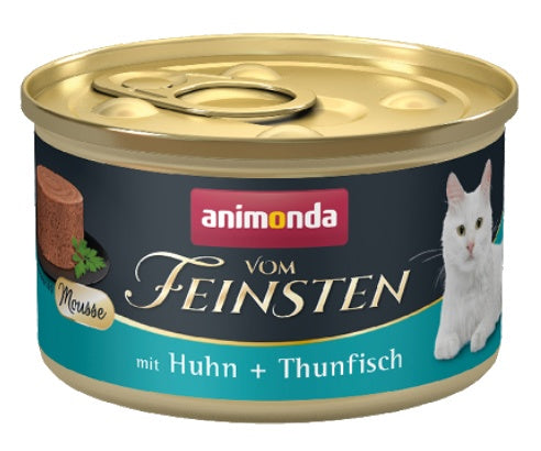 Animonda vom Feinsten cat adult mus kurczak + tuńczyk – aksamitna konsystencja dla wybrednych kotów