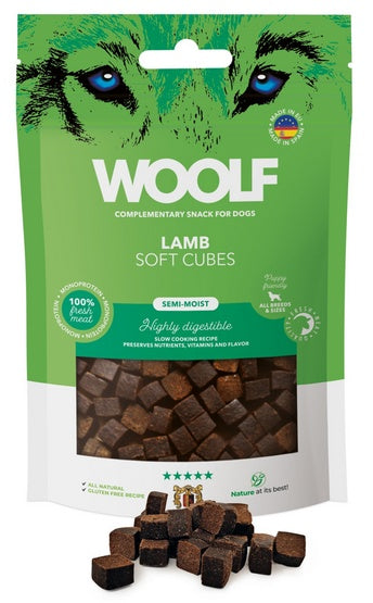 Woolf Soft Cubes Monoprotein Lamb 100g - Image 1
