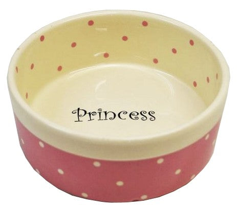 Yarro/Moderna Miska ceramiczna Princess różowa 13x5,5cm [Y2722] - Image 1