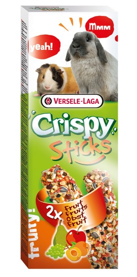Versele-Laga Crispy Sticks Rabbit & Guinea Pig Fruits - kolby dla królików i świnek z owocami 110g - Image 1