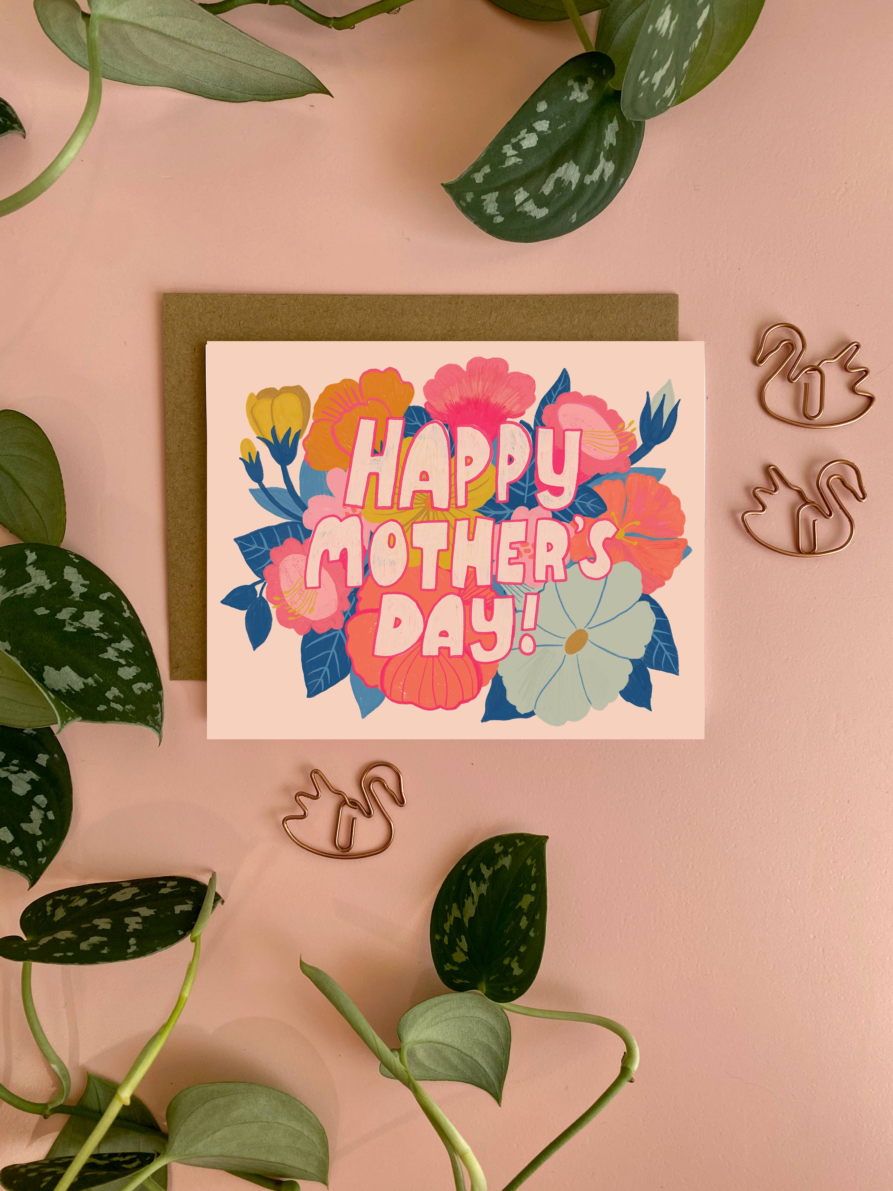 Happy Mother's Day Card | Colorful Flowers Card for Mom - Image 1