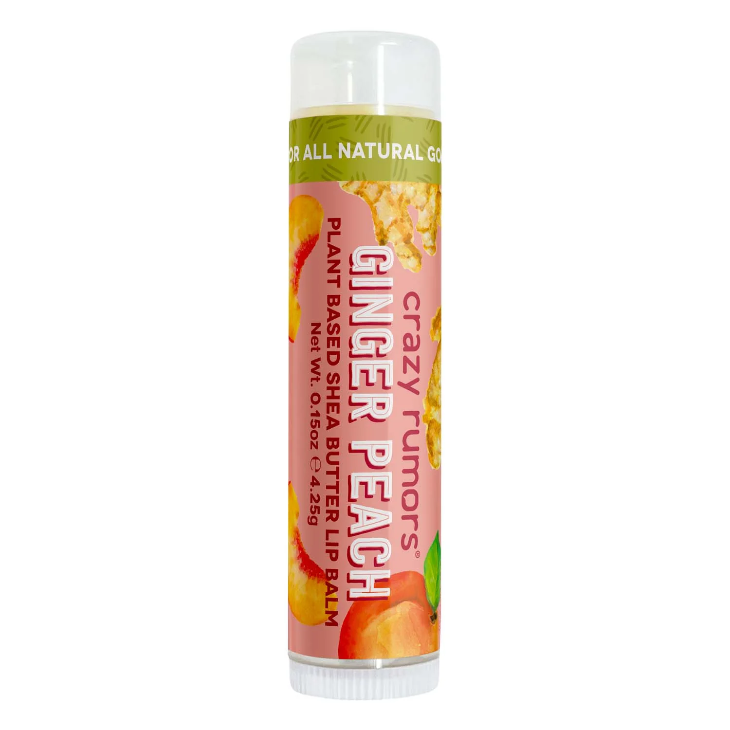 All Natural, Vegan Ginger Peach Lip Balm - Image 2