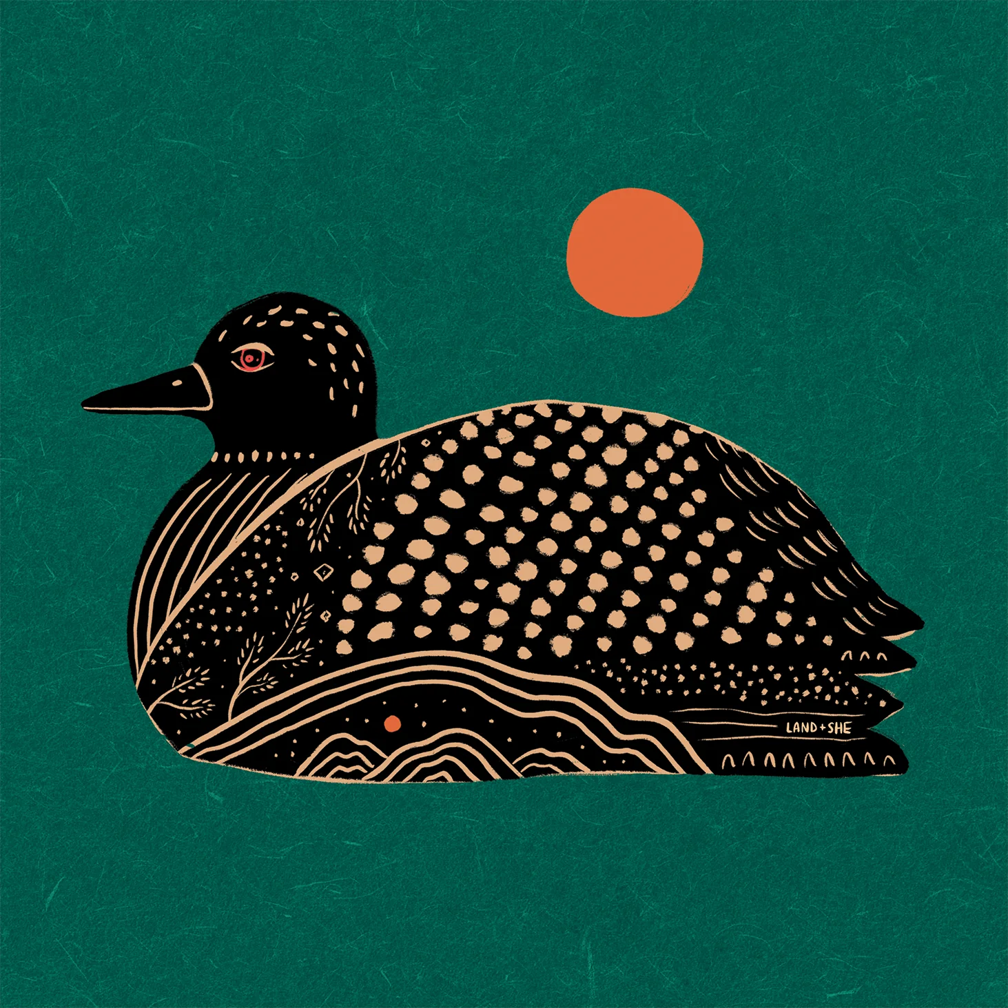 Loon (Teal) - Image 1