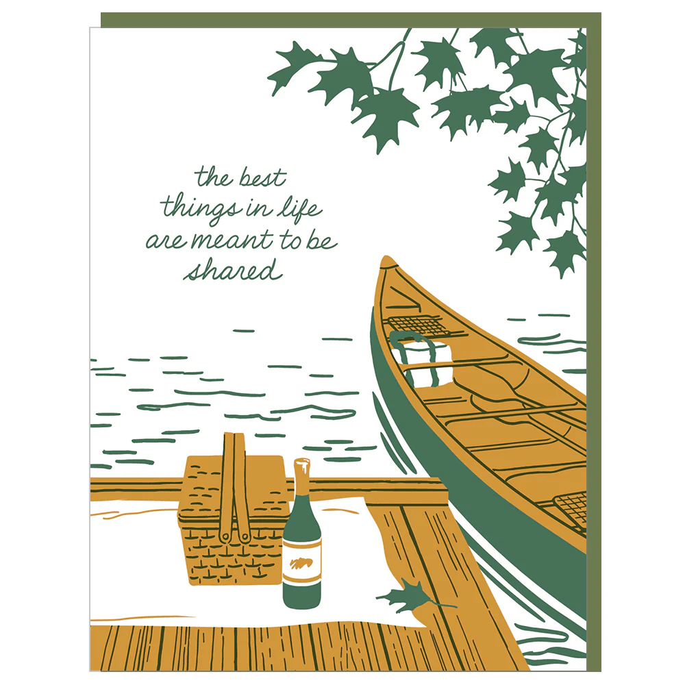 Canoe For Two Love Card - Image 3