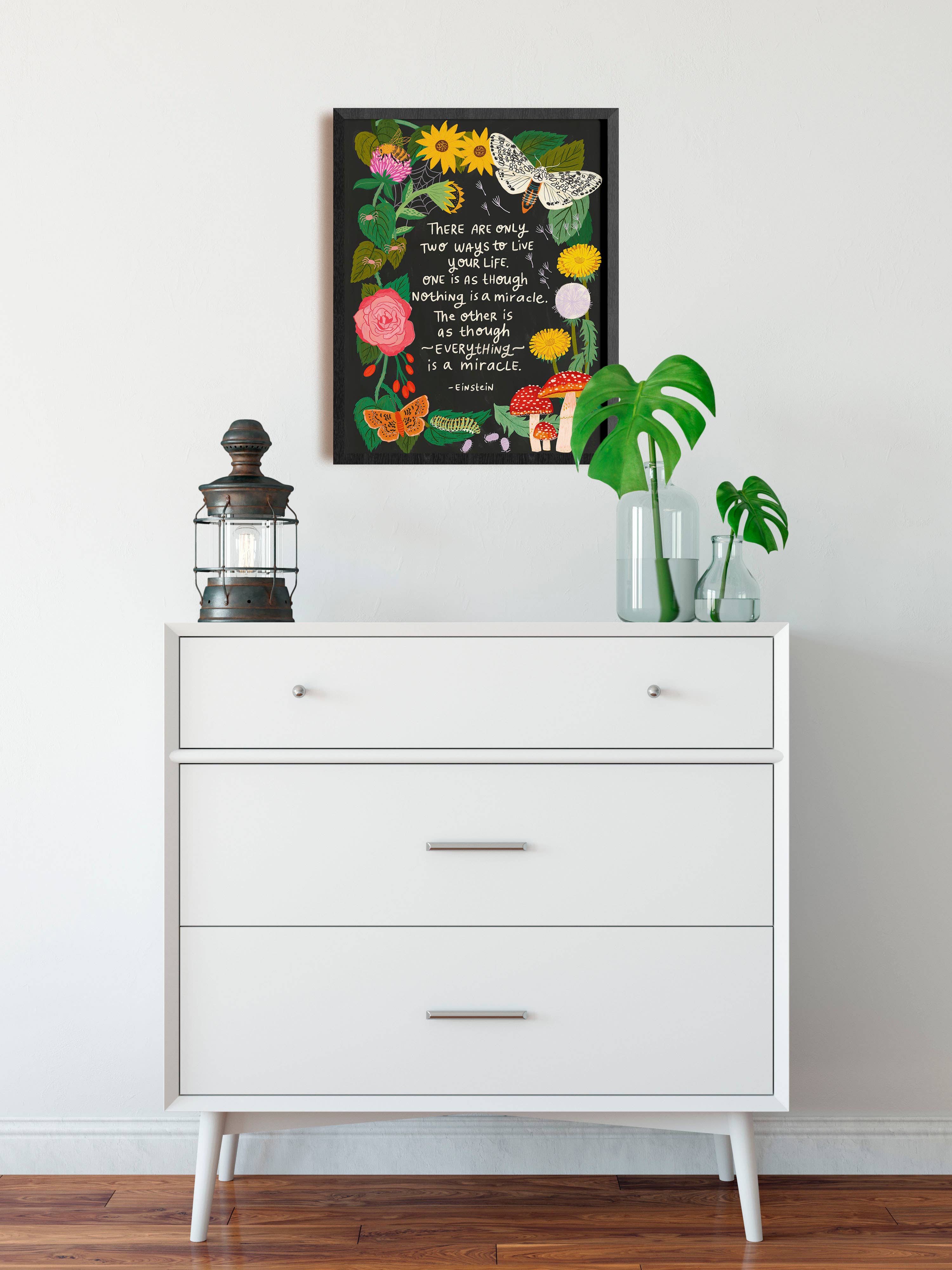 Everything is a Miracle Art Print - Nature - Einstein Quote - Image 2