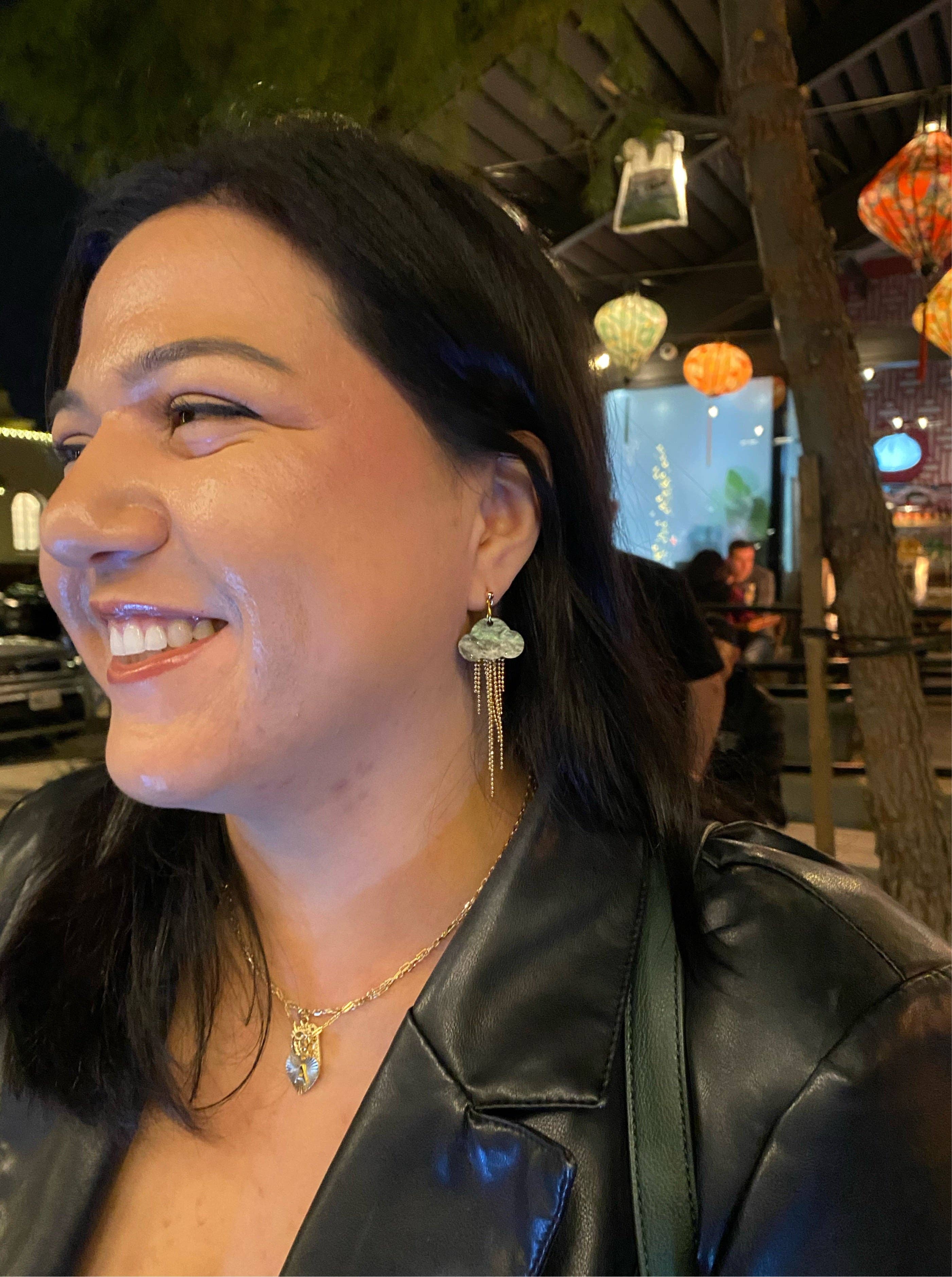 Cloud Chaser earrings—Northern Lights - Image 3