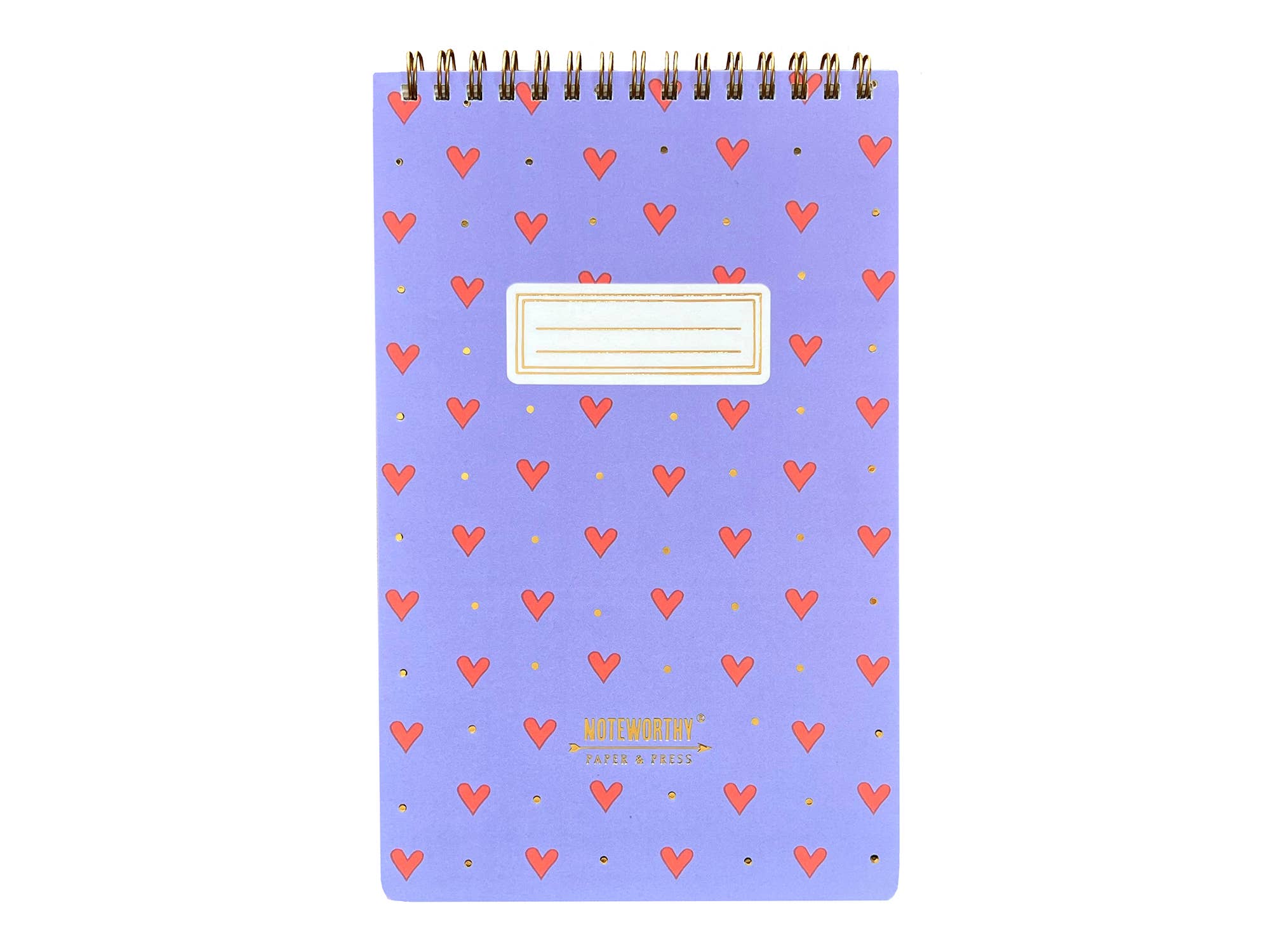 Hearts Pattern Small Notebook - Image 1