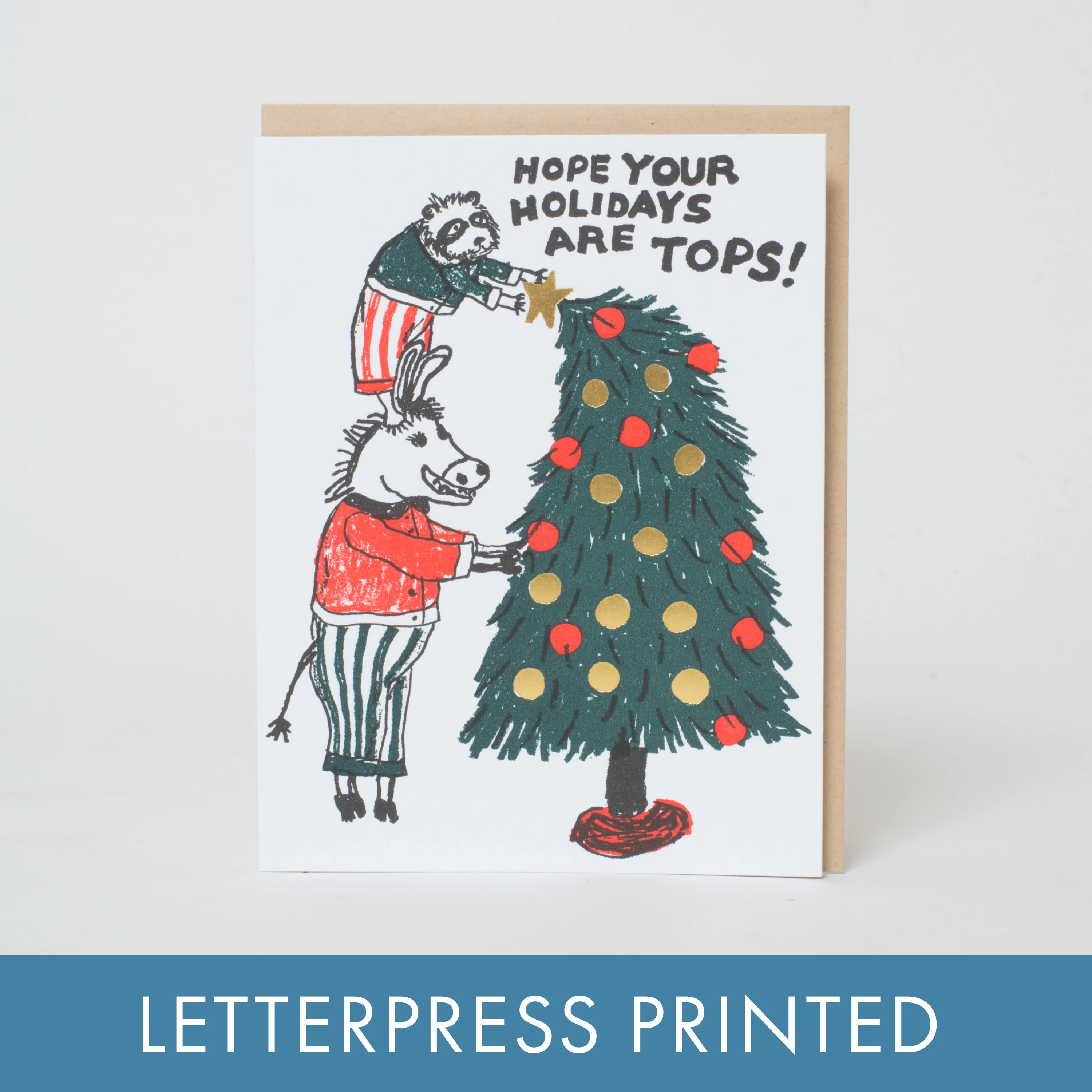 Tops Holiday Tree Christmas Card by Egg Press