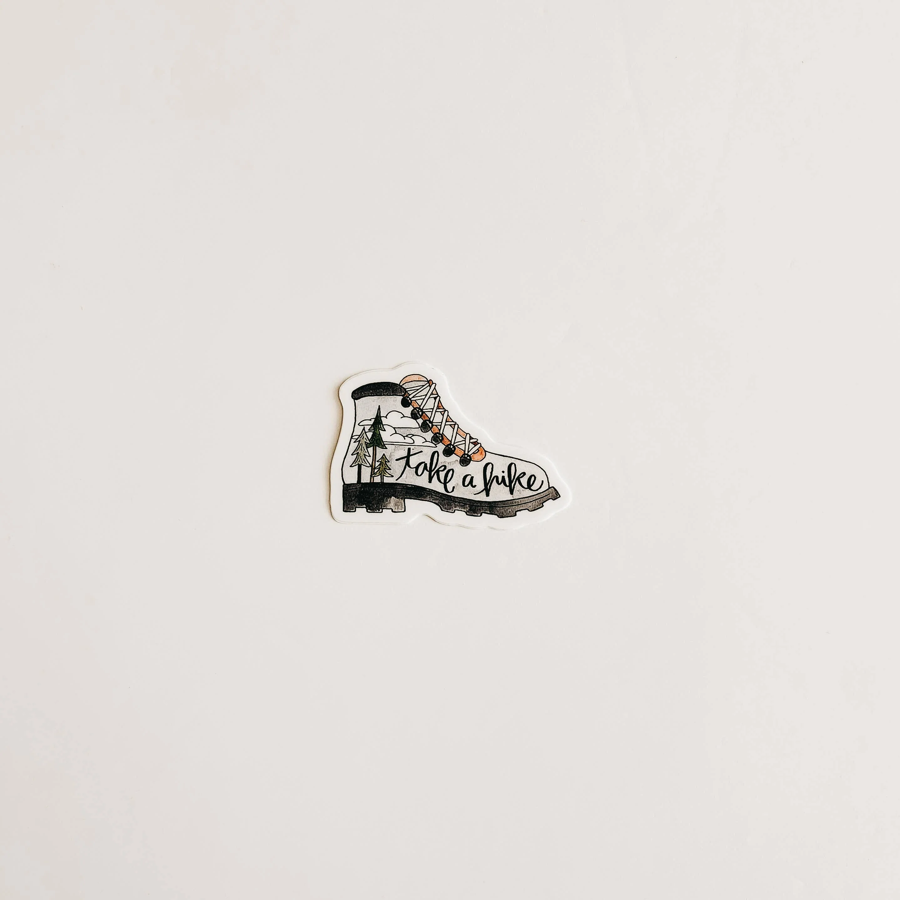 Mini Hiking Boot Vinyl Sticker - Image 2