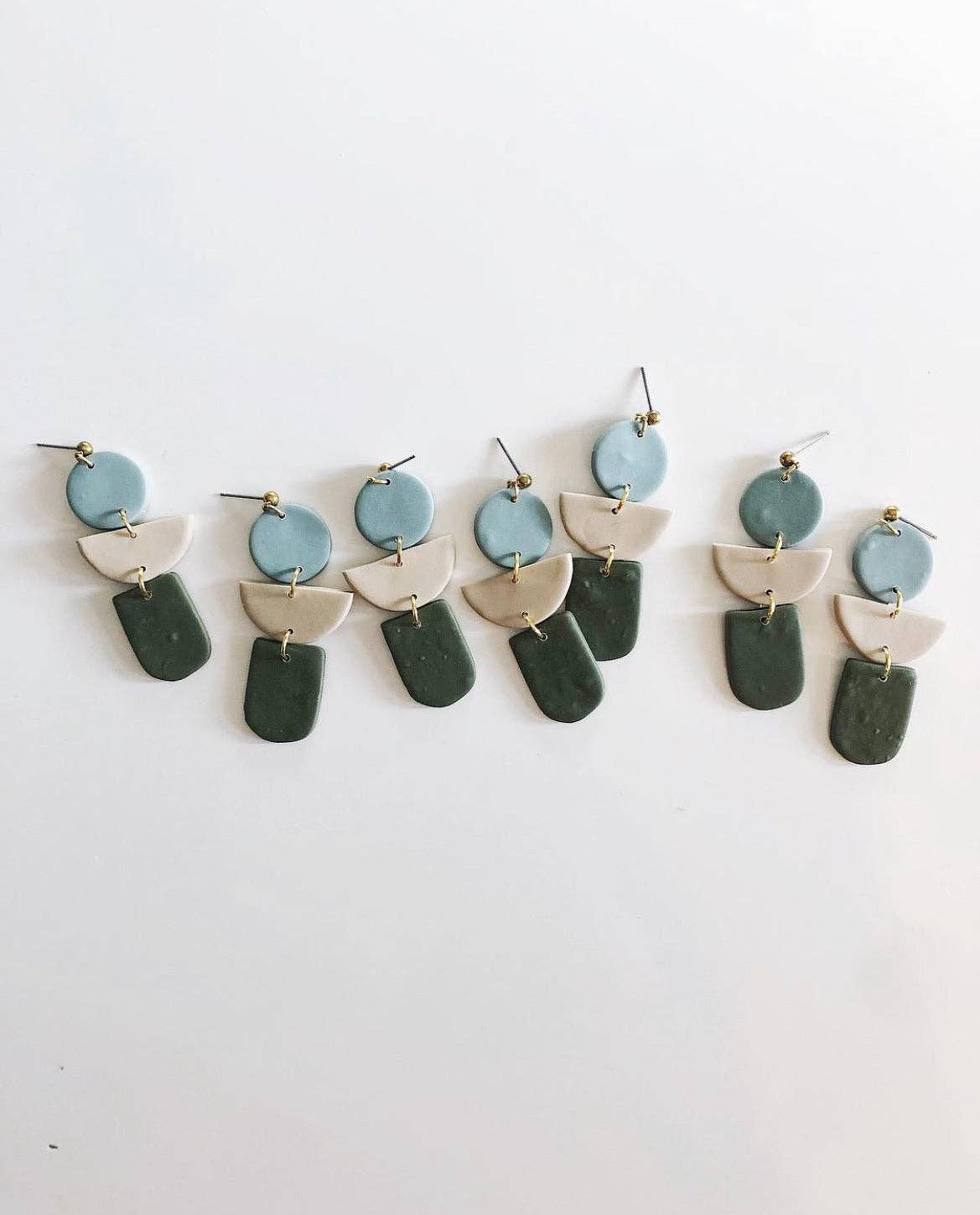 Succulent + Fern Lola Earrings - Image 1
