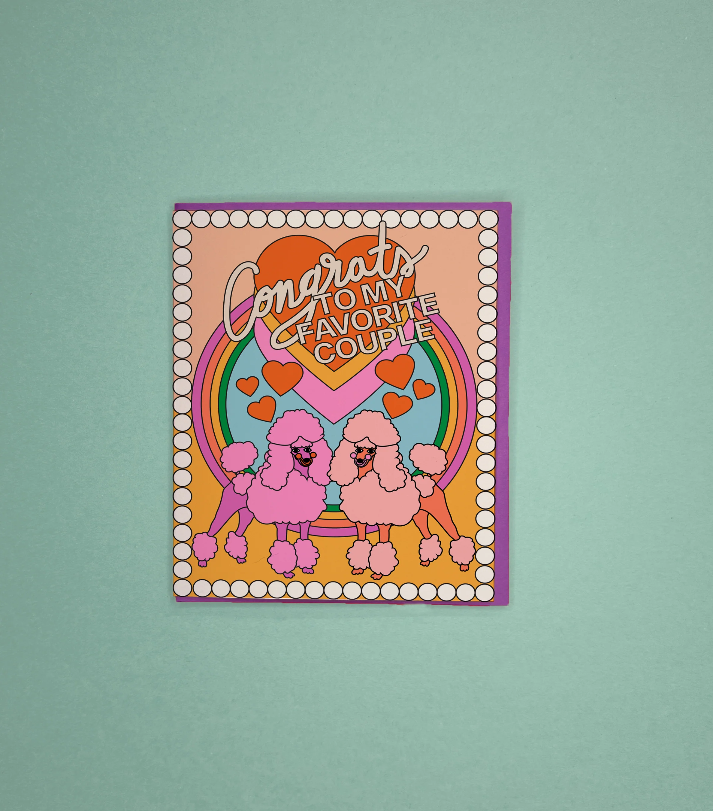 Card – Favorite Couple Poodles