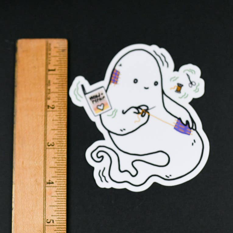 Mending Ghost Vinyl Sticker - Image 2