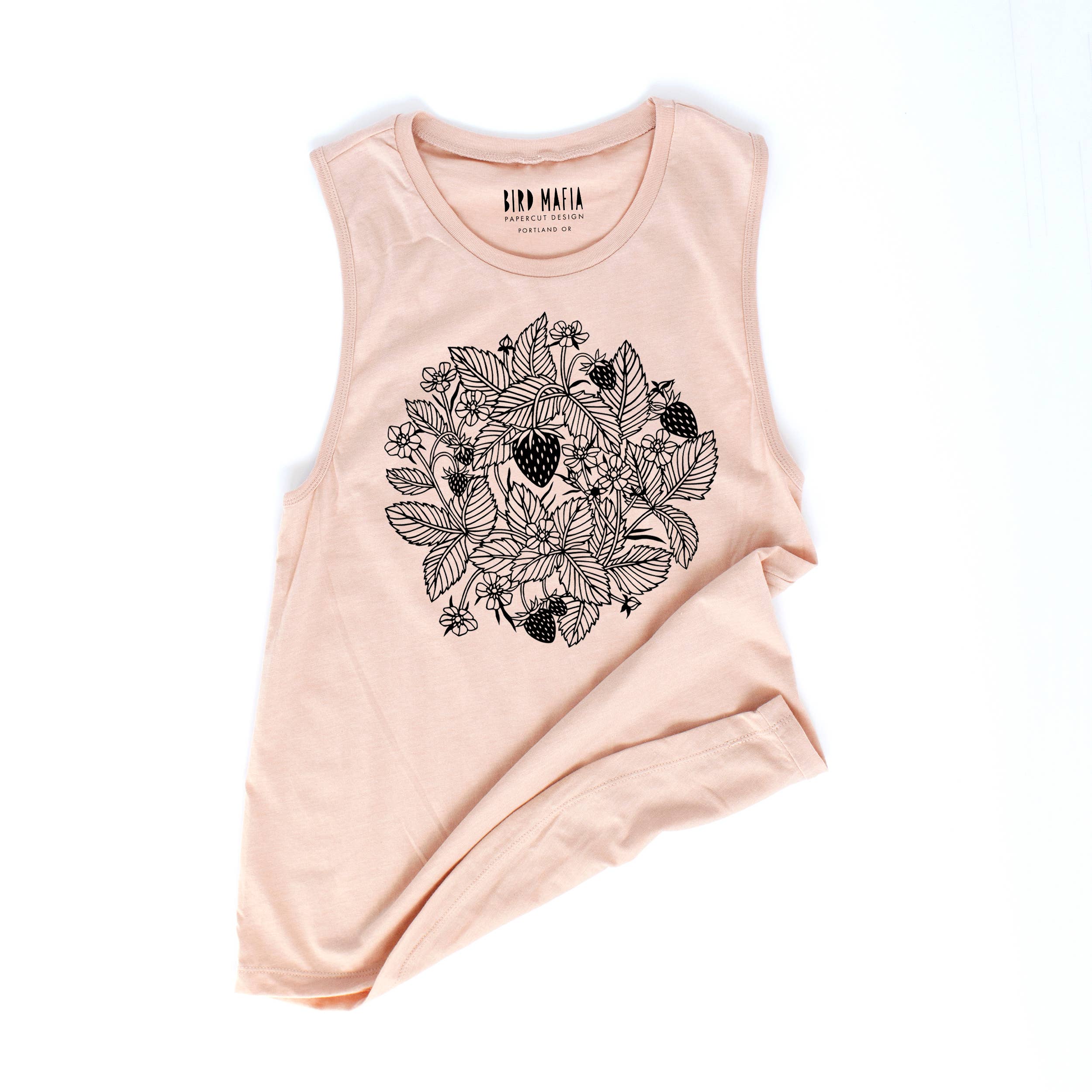 Strawberry patch muscle tank - Image 2