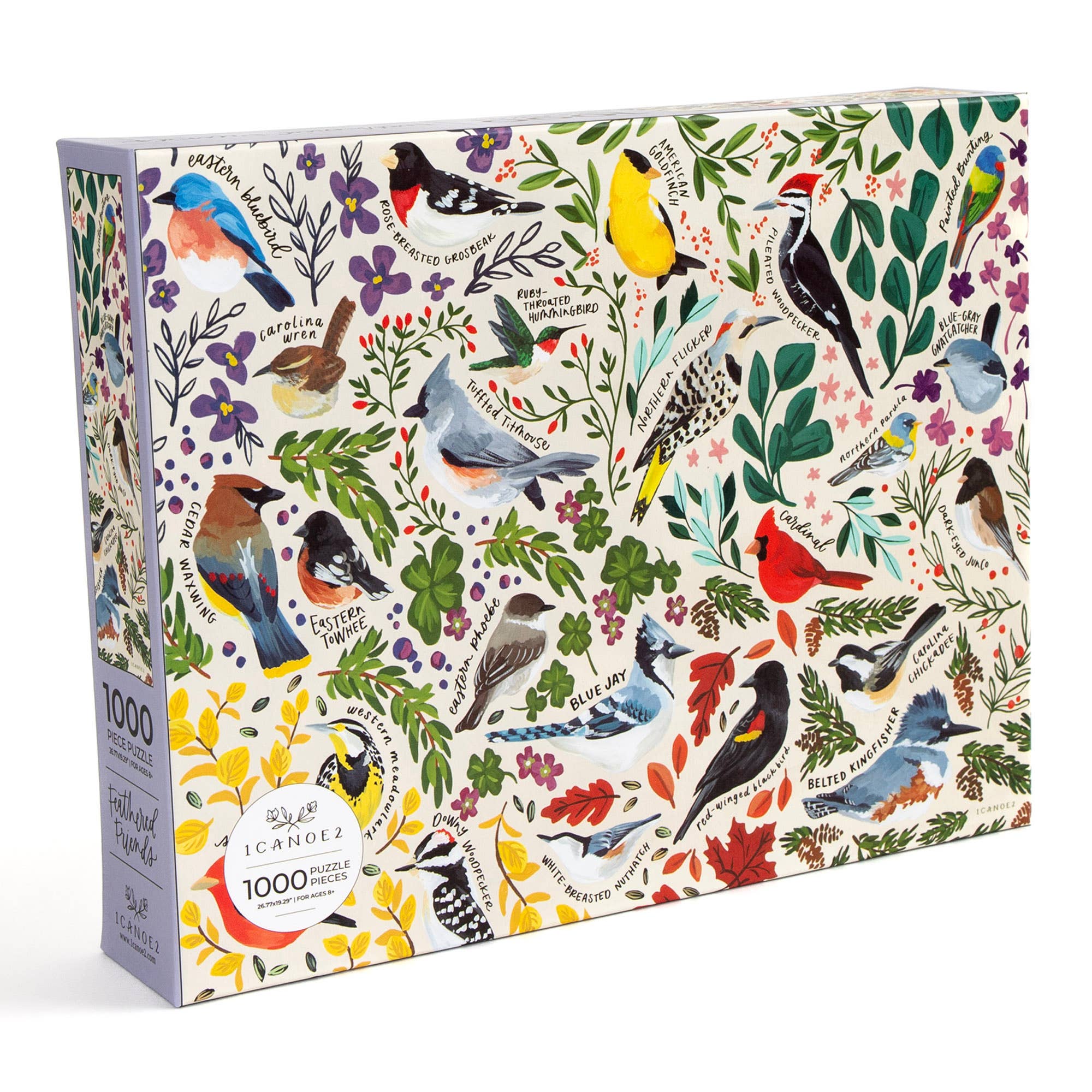 Feathered Friends - 1,000 Piece Bird Jigsaw Puzzle - Image 1