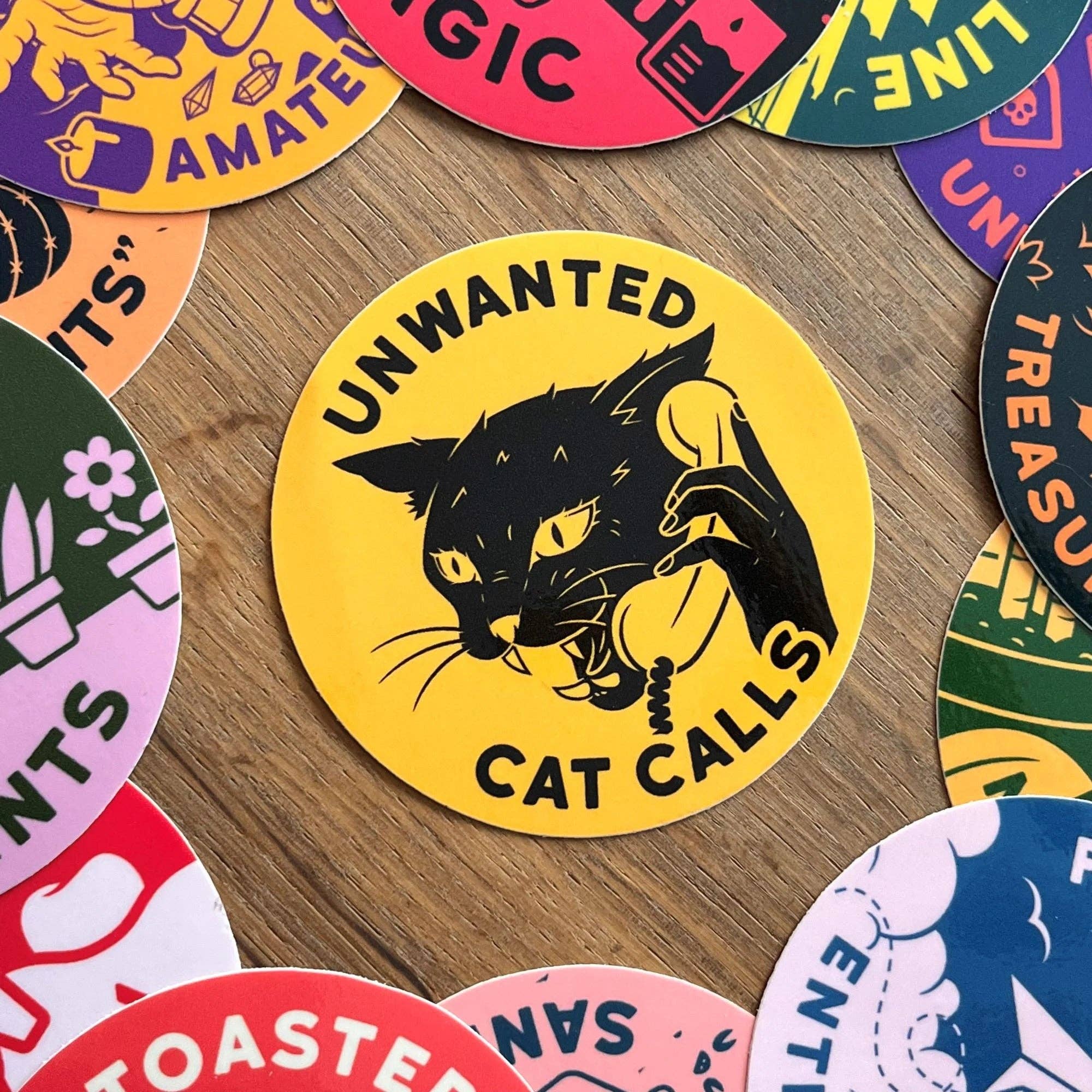 Unwanted Cat Calls Sticker - Image 2