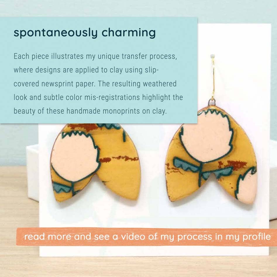 Pink Mimosa Dangle Earrings - Wholesale - Image 2