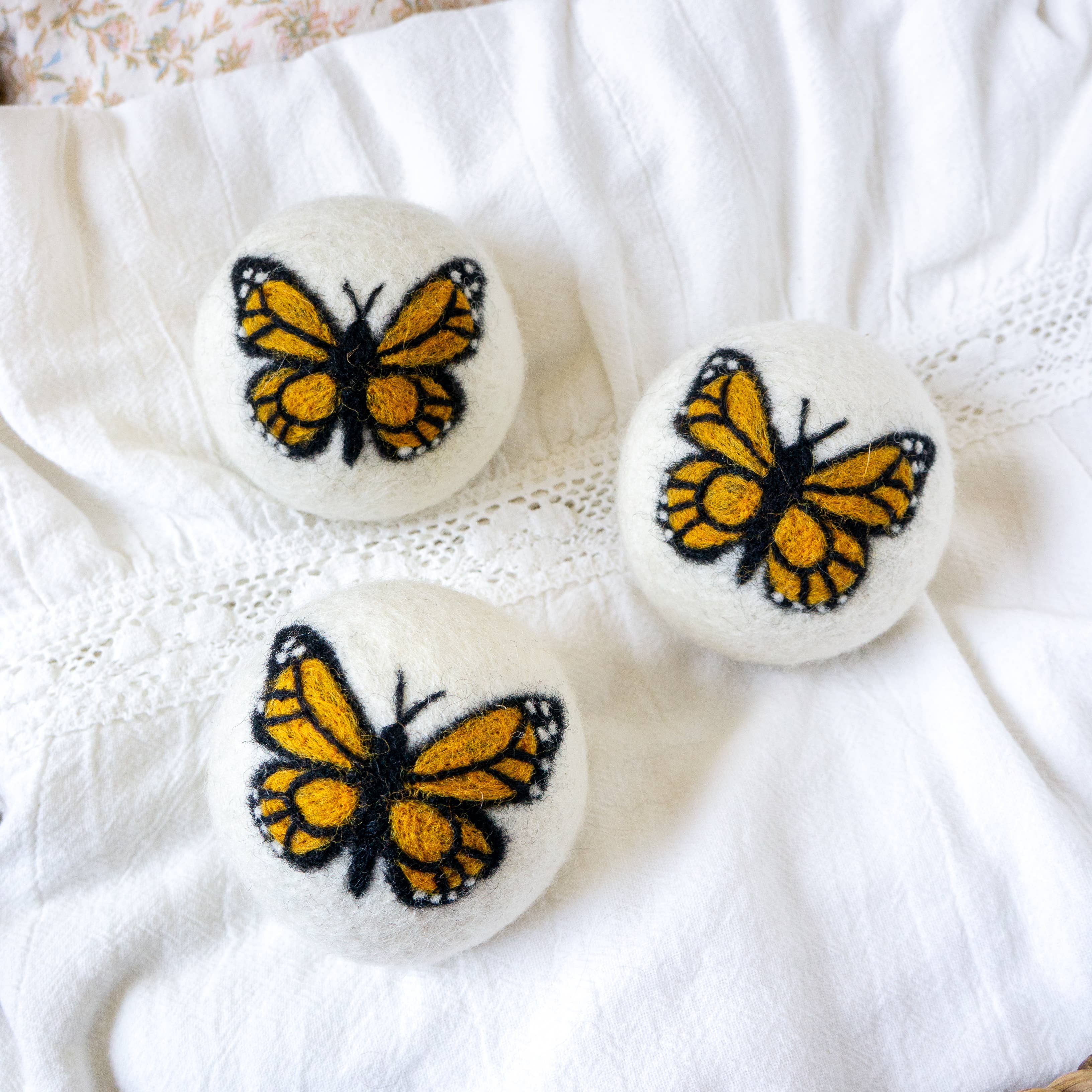Monarch Butterfly Eco Wool Dryer Balls - Image 2