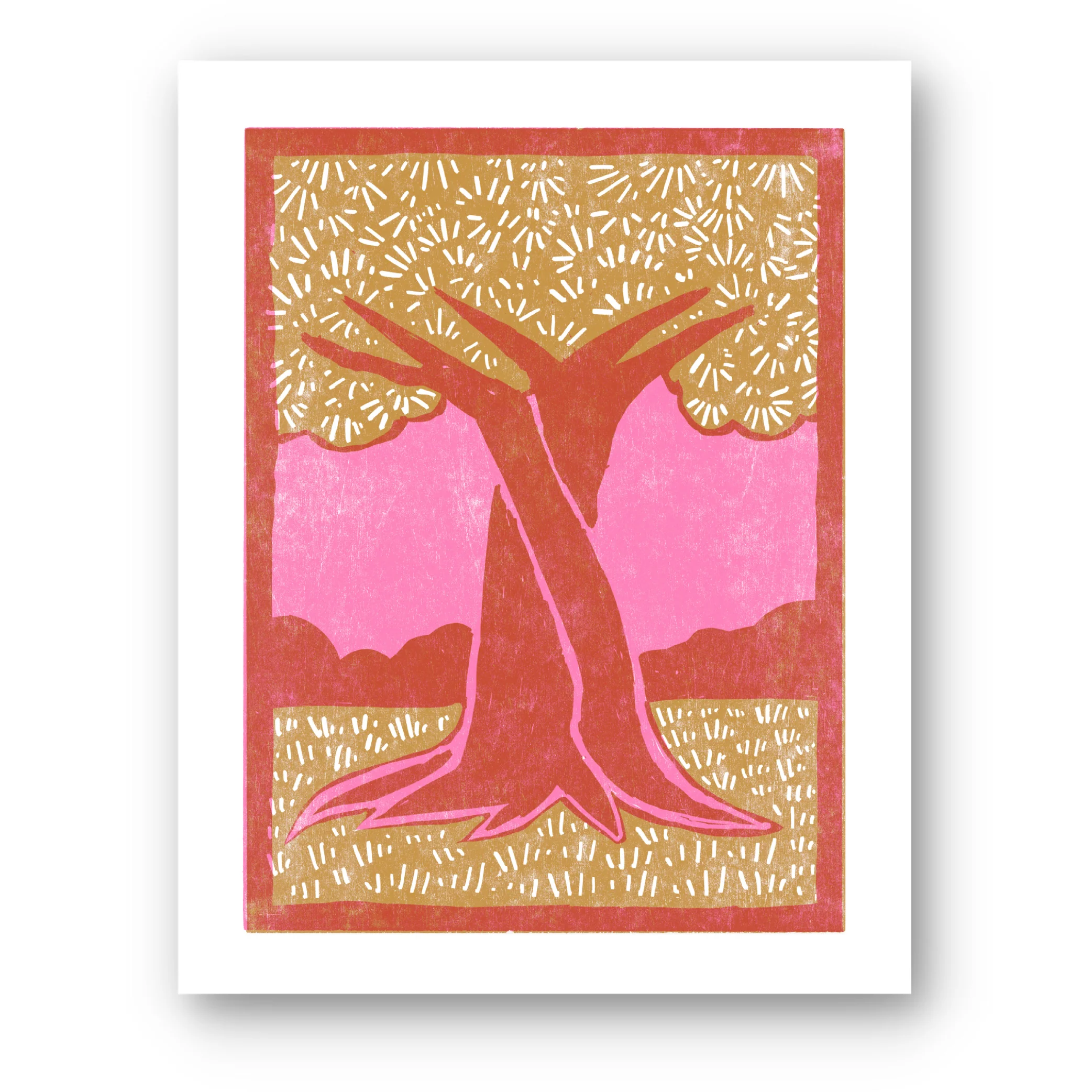 Two Lives Intertwined Letterpress Art Print - Image 1