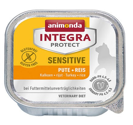Animonda Integra Protect Sensitive dla kota – z indykiem i ryżem tacka 100g