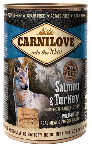 Carnilove Dog Wild Meat Salmon & Turkey Adult – łosoś i indyk puszka 400g