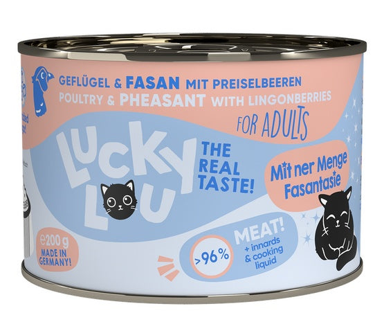 Lucky Lou Lifestage Adult Drób i bażant puszka 200g - Image 1