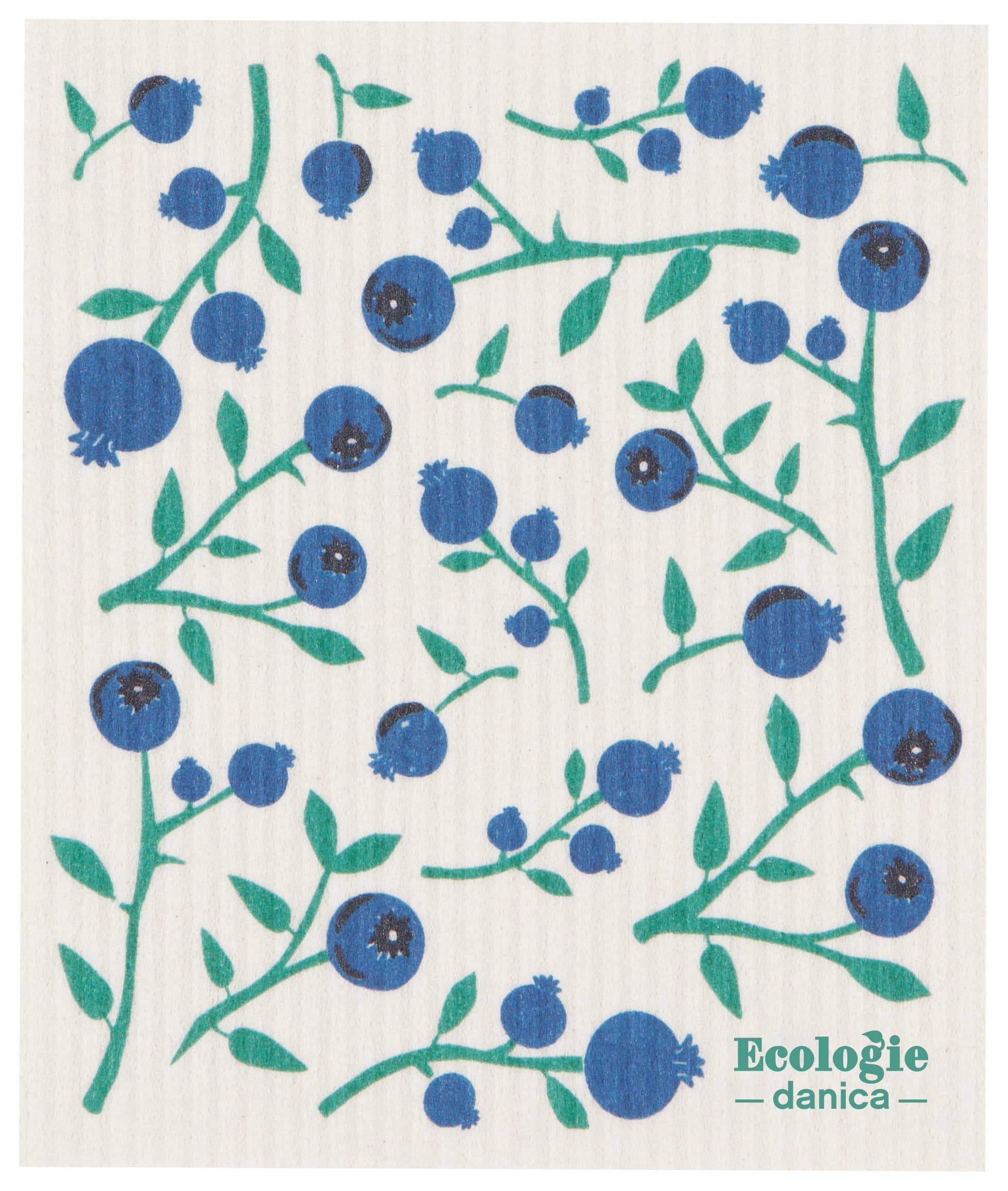 Blueberries Swedish Dishcloth - Image 1