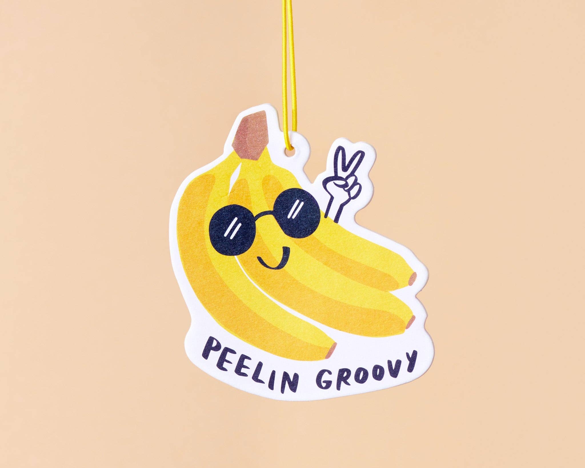 Peelin' Groovy Banana Air Freshener - Stocking Stuffer - Image 1