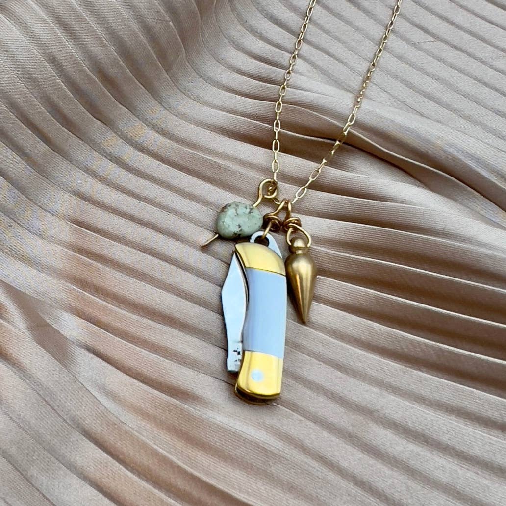 Handmade Billie Jr. Necklace (Mother of Pearl) - Image 2