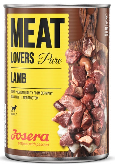 Josera Meat Lovers Pure jagnięcina – monobiałkowa mokra karma 400 g