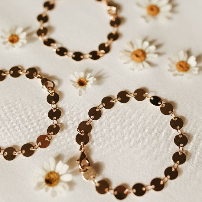 Chloe Gold Filled Coin Bracelet - Image 1