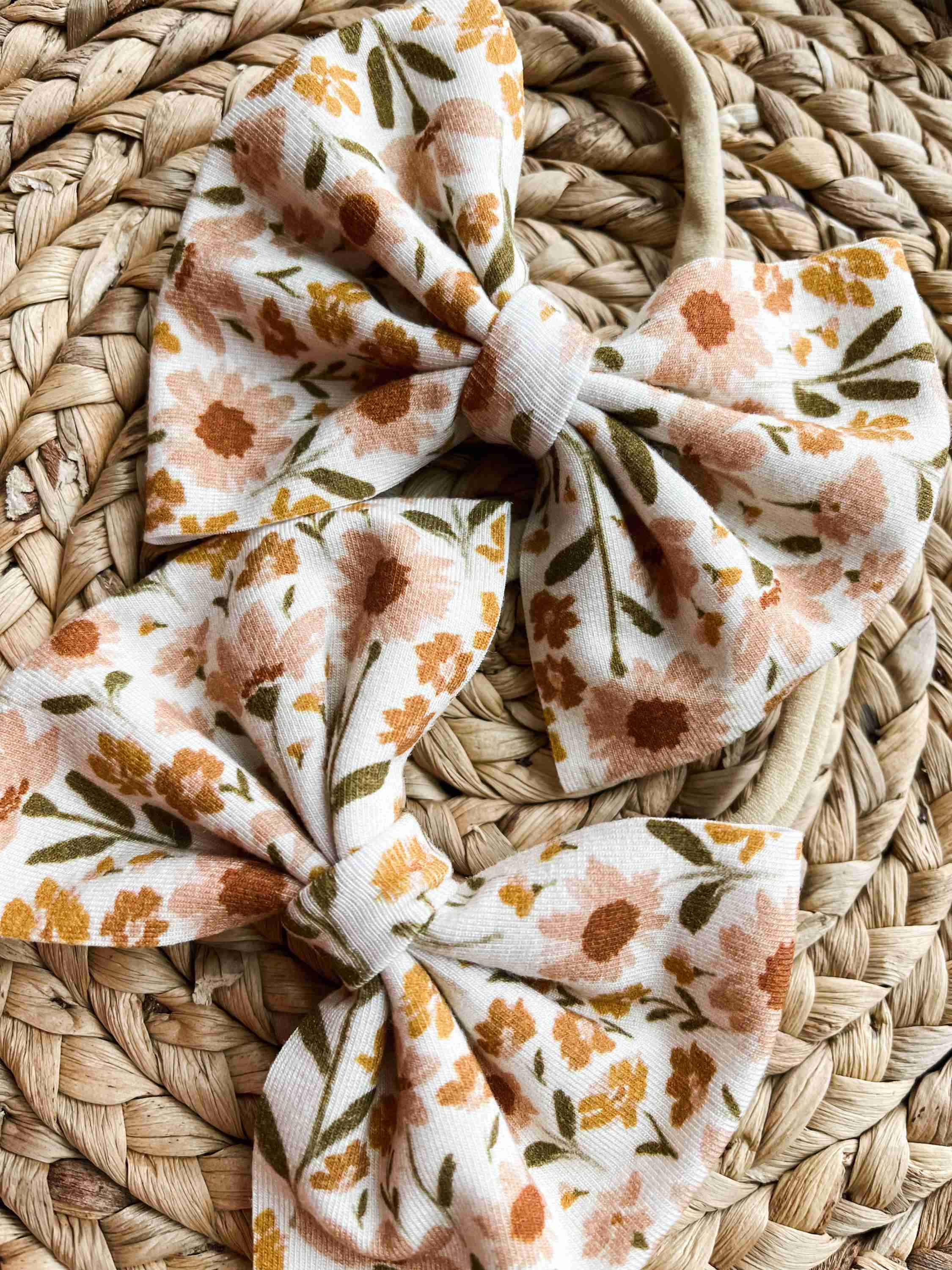 Baby Bow Headband - Floral Garden - Image 3