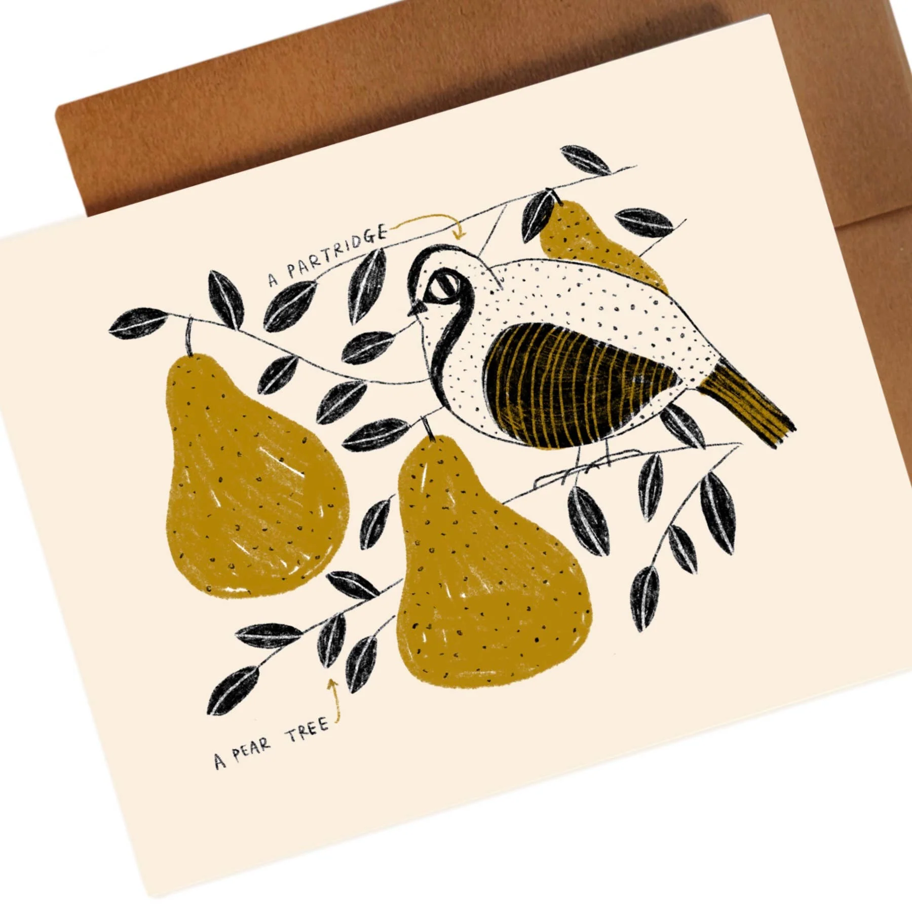 PARTRIDGE IN A PEAR TREE Holiday Greeting Card - Image 2