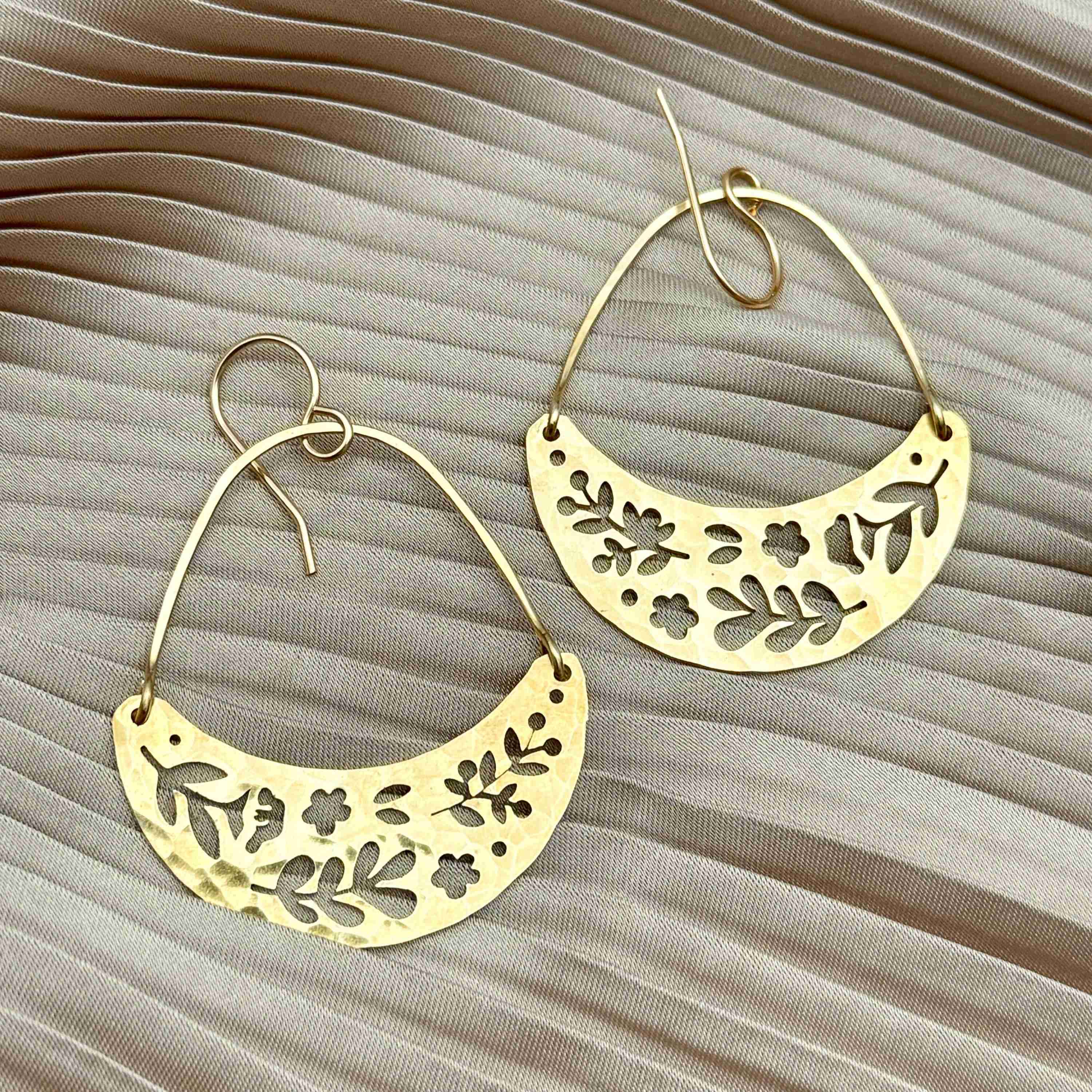 Handmade Forest Moon Earrings - Image 3