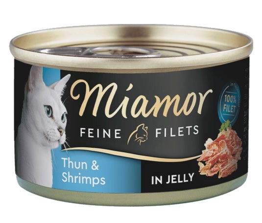 Miamor Feine Filets Dose Thunfisch & Shrimps - tuńczyk i krewetki 100g - Image 1