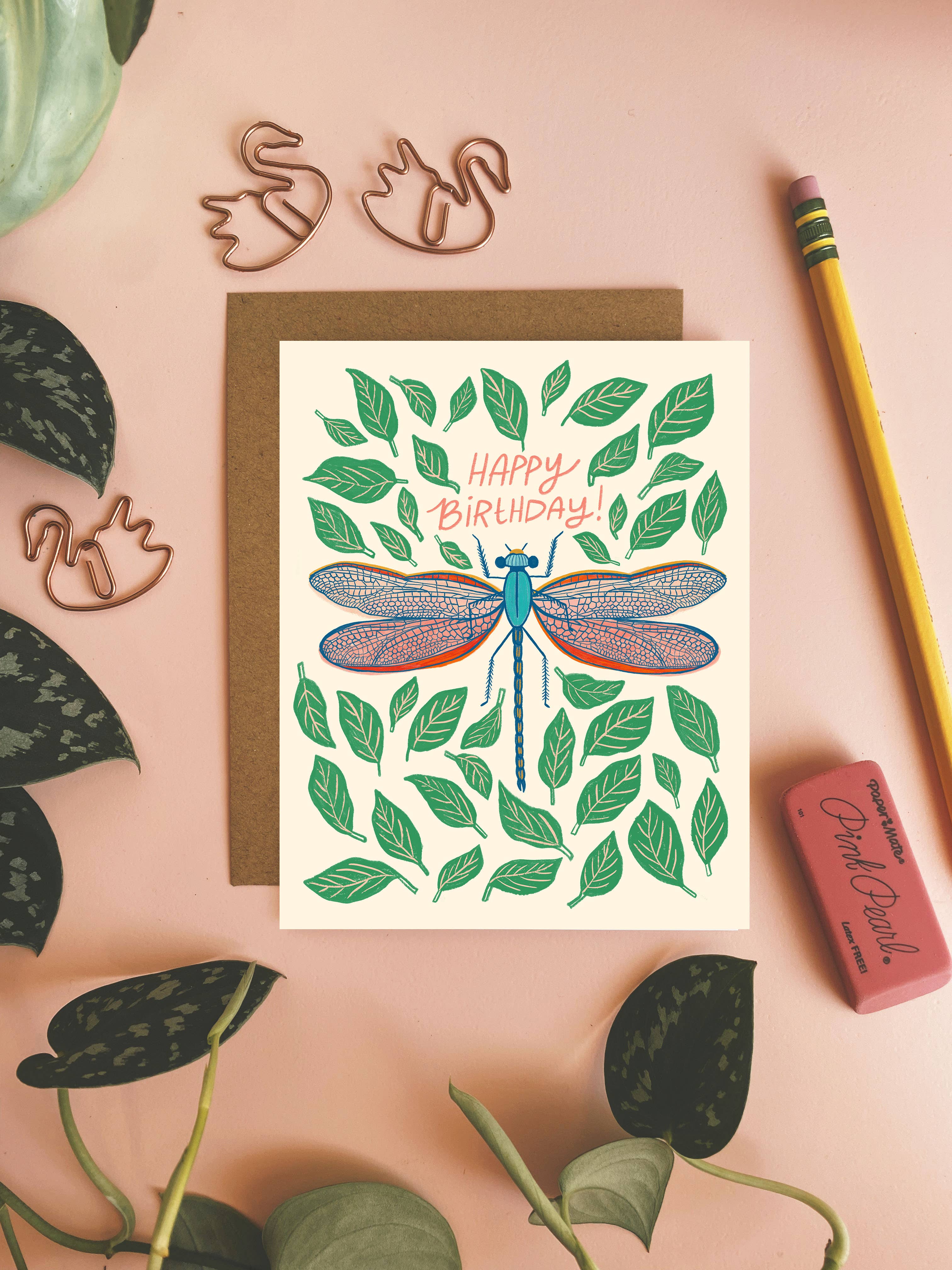 Happy Birthday Dragonfly - Greeting Card - Image 1