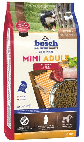 Bosch Mini Adult Lamm & Reis - Jagnięcina i ryż 1kg - Image 1