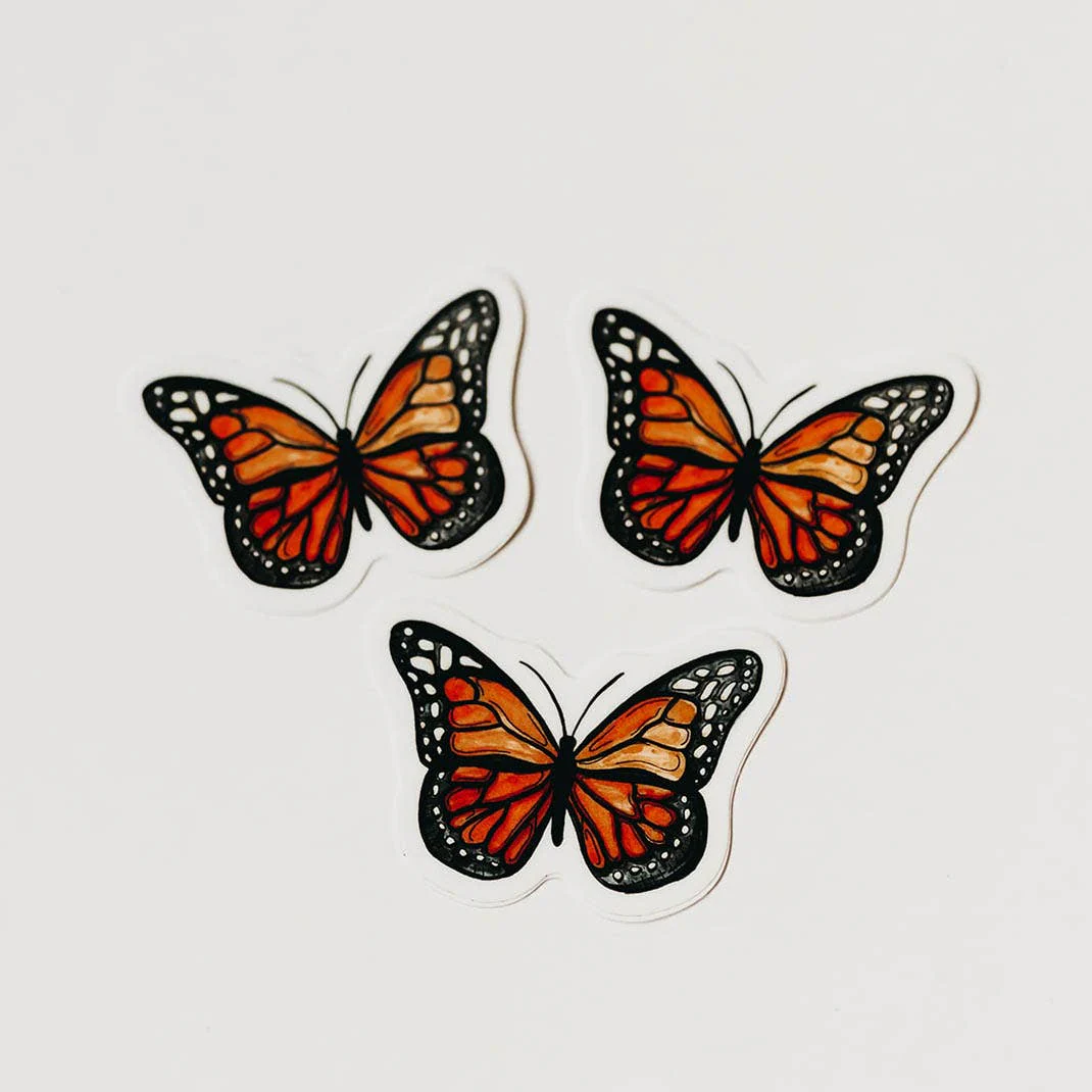 Mini Monarch Vinyl Sticker - Image 2