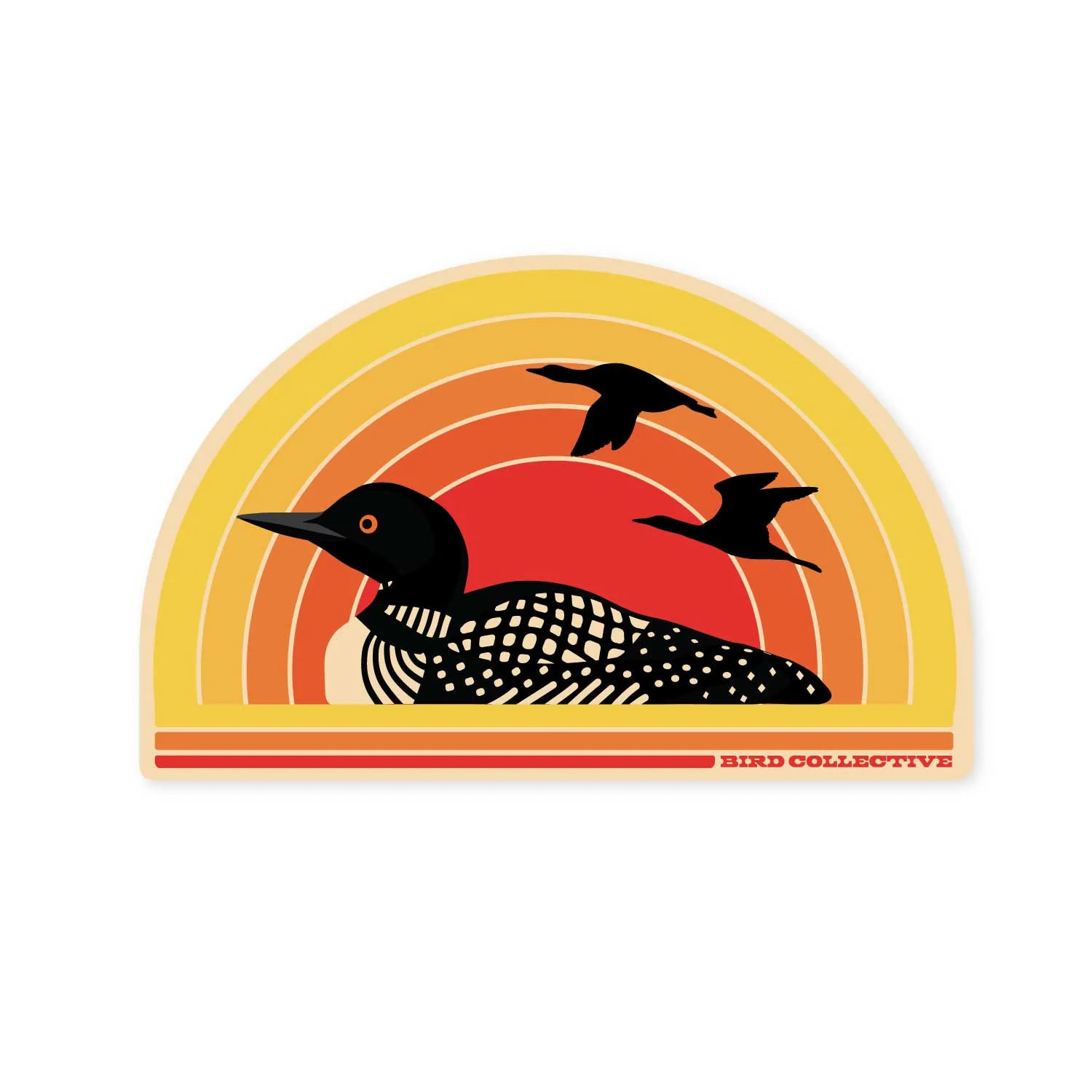 Retro Loon Sticker - Image 1