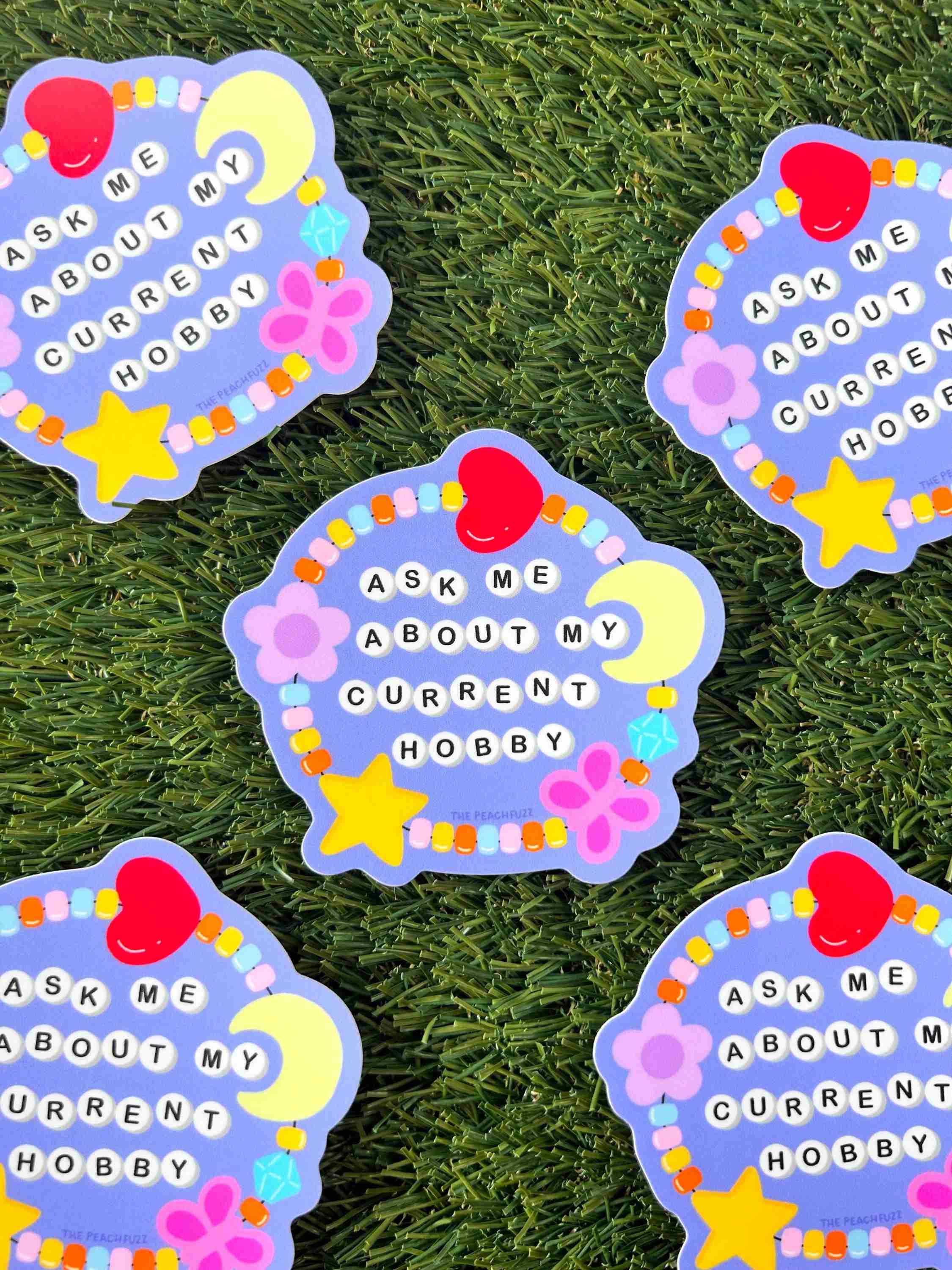Ask Me About My Current Hobby Sticker - Image 2