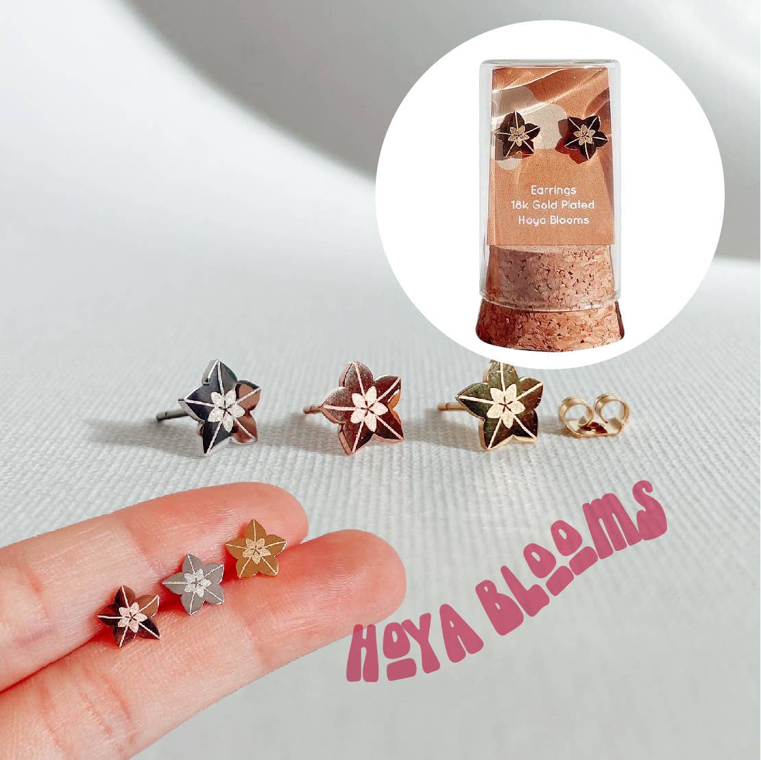 Hoya Blooms | Earrings studs - Image 1