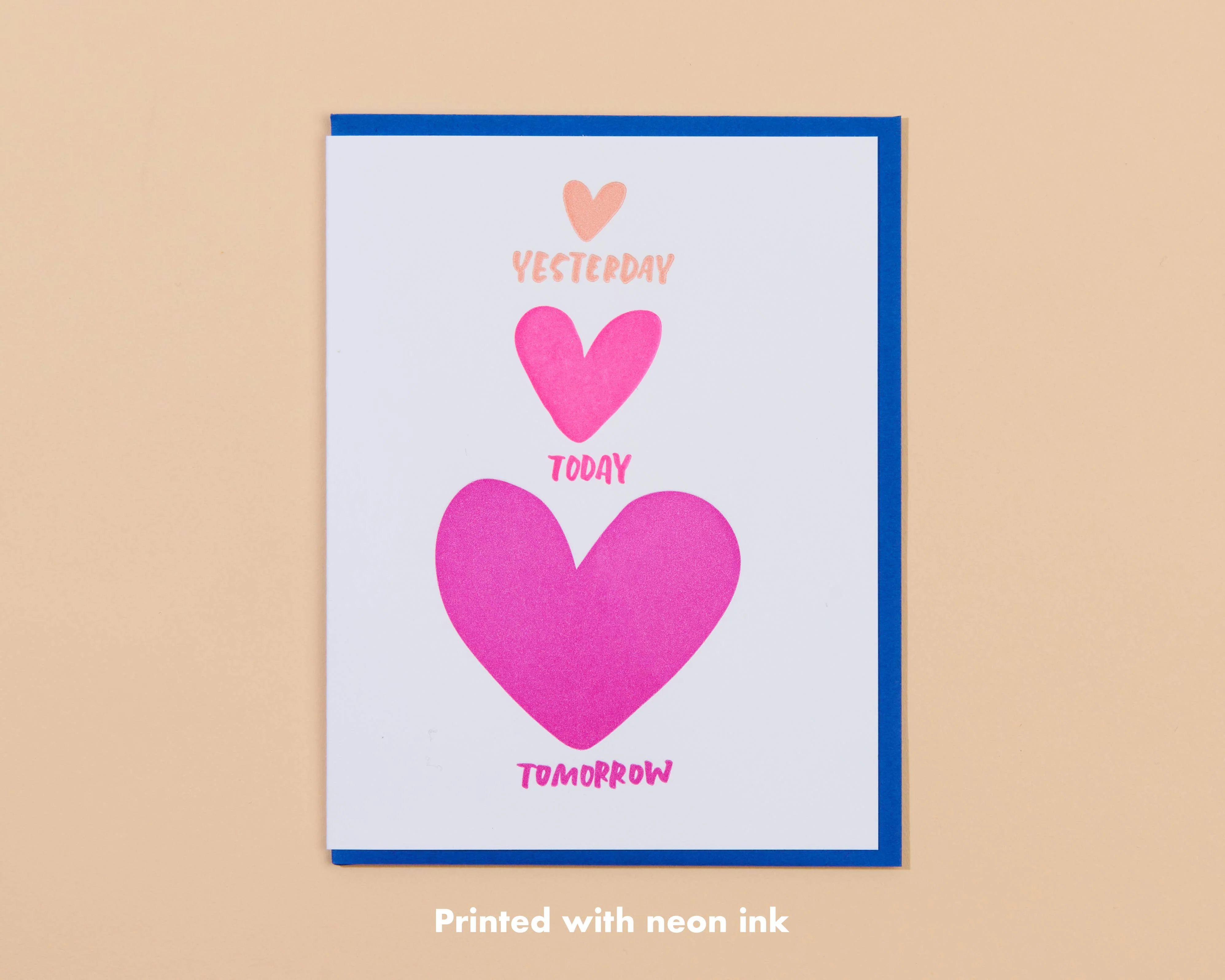 Tomorrow Anniversary Letterpress Greeting Card - Image 1