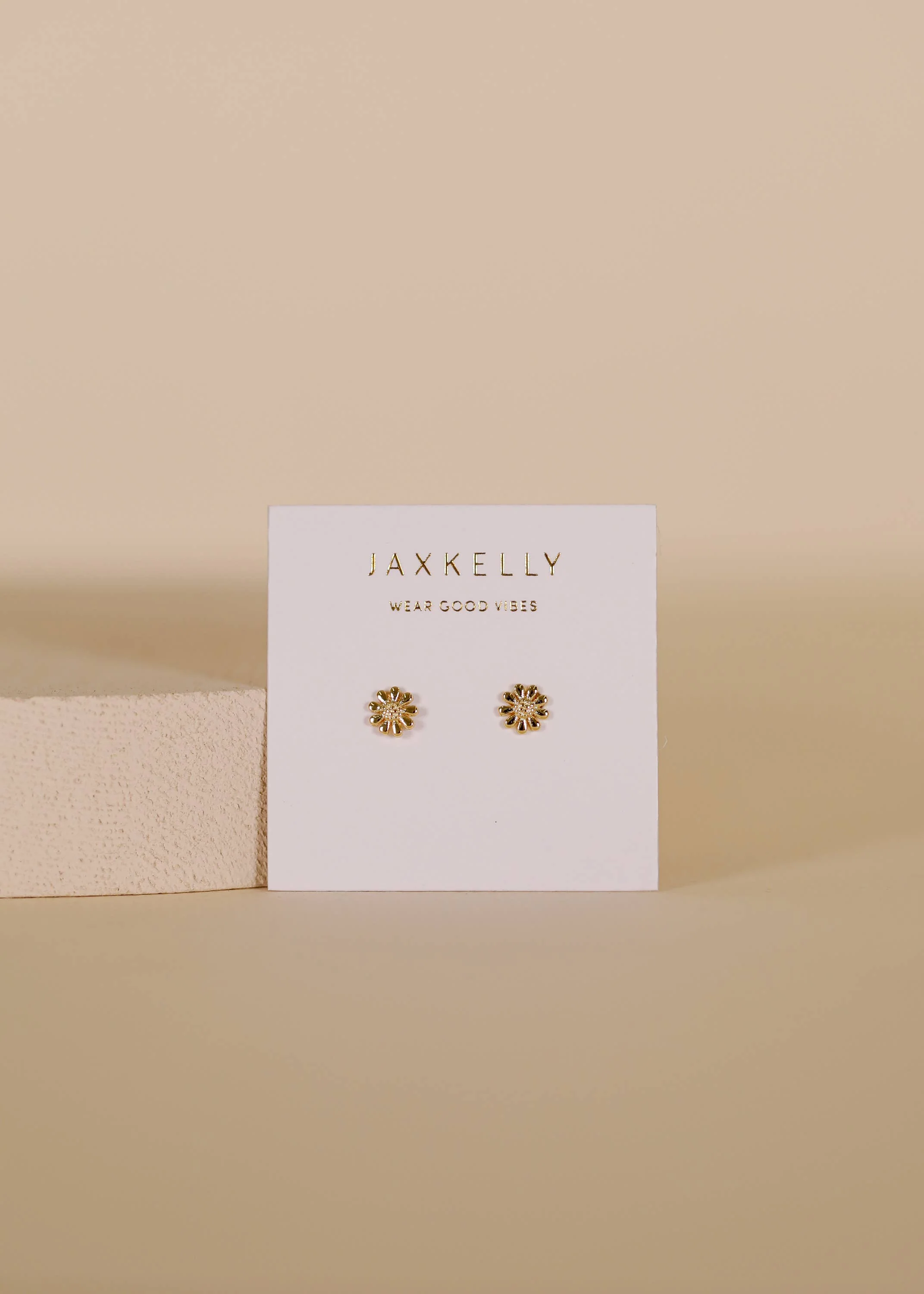 Petite Daisy Stud - 18k Gold Plated Earrings - Image 2