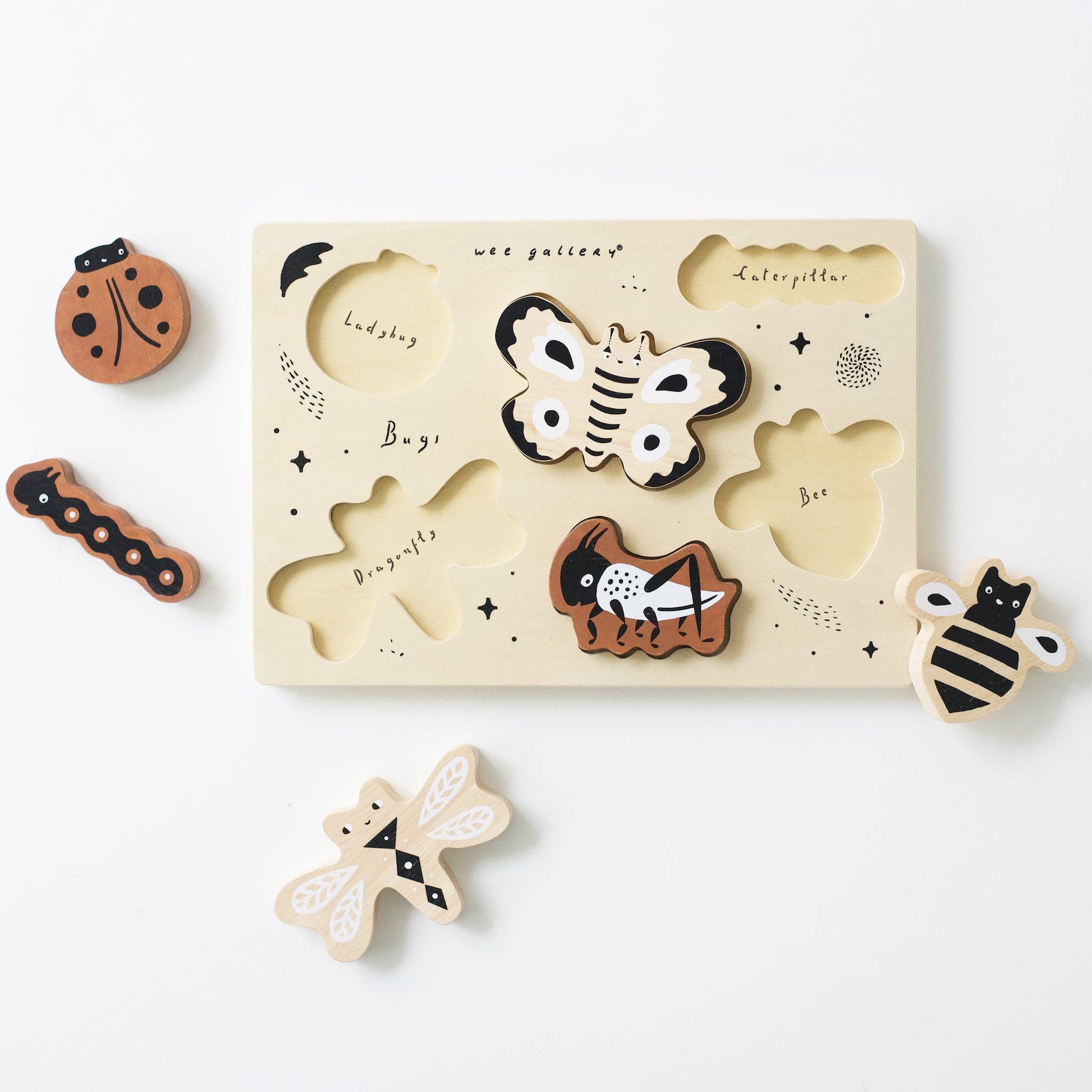 Wooden Tray Puzzle - Bugs - Image 2